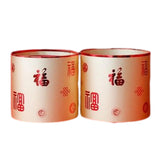 Maxbell 2x Chinese New Year Flower Vase Flowerpot Entryway Holiday Home Storage Box Aureate
