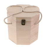 Max Wooden Square Tea Box Caddy Container Teaware Coffee Kitchen Organizer 03 - Aladdin Shoppers