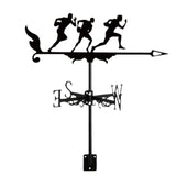 Maxbell Sports Weathervane Wind Direction Indicator Yard Shed Cupola Metal Wind Vane With 3 Man