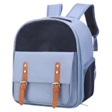 Maxbell Cat Carrier Backpack for Cat & Small Dog Breathable for Outdoor Outing Blue