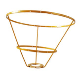 Maxbell Lamp Shade Frame Ring DIY Tabletop Light Stand Holder for Light Cover Anniversary Aureate 25cm