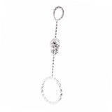 Maxbell Regular Cigarettes Finger Ring Free Hand Cigarette Stand Holder Silver S