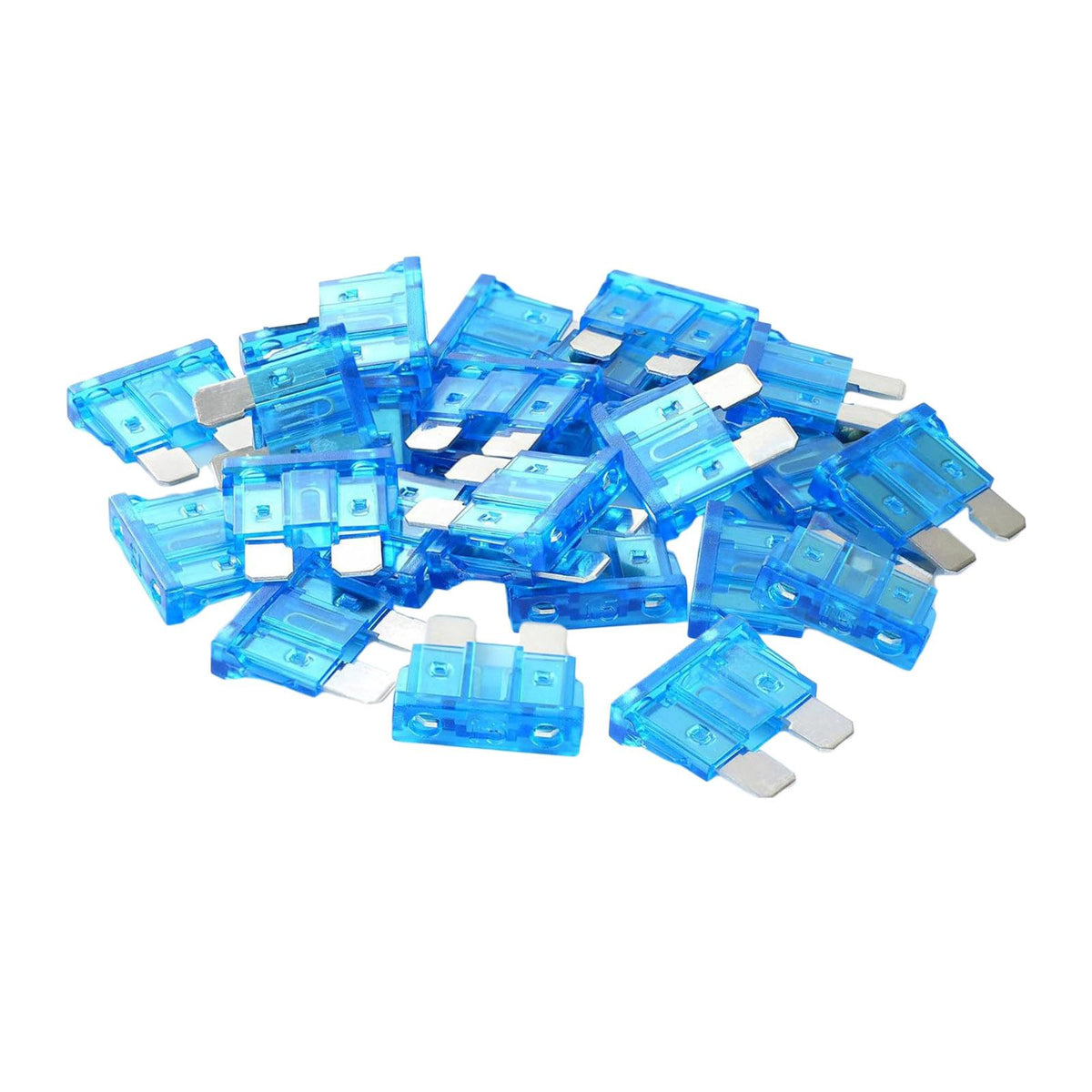 Maxbell 100 Pieces Car Standard Blade Fuse Assortment Kit for RV Marine Durable 15A