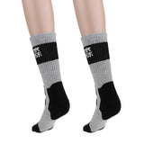 Maxbell Men Women Sports Socks Skateboard Roller Skating Breathable Socks gray S