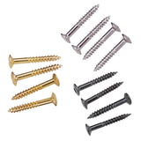 Max 40 Pieces Electric Guitar Humbucker Pickup Ring Frame Mounting Screws Golden