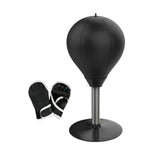 Maxbell Speed Ball Desktop Punching Bag Boxing Muay thai Punch Ball Boxing Ball Black and Gloves