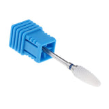 Maxbell 3/32 Ceramic Polishing Head Nail Drill Bit for Electric Nail Machine Blue-M