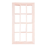 Maxbell 1pc 1/12 Wooden Window 12 Spaces Dollhouse Miniatures Furniture Decoration