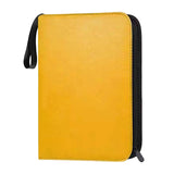 Maxbell Sturdy 400 Card Pocket Binder Organizer Holder for Business Cards Game Cards Yellow