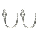 Max 1 Pair U-Shape Tube Curtain Holdback Drape Hook Vary Types hourglass_Silver