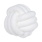 Maxbell Round Knot Ball Pillow Round Photography Props for Home Decoration 22cm White
