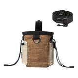 Maxbell Training Bag Drawstring Poop Bag Dispenser with Waist Belt Treat Dog Pouch Coffee