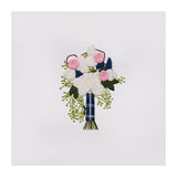 Max Embroidery Starter Kit with Pattern DIY Needlework for Home Wall Decor Blue