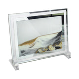 Maxbell Moving Sand Art Picture Artistic Landscape Decorative for Desktop Bedroom Aureate