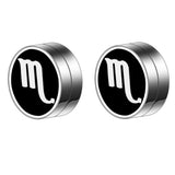 Maxbell Constellation Earrings Clips Stainless Steel Punk Magnet Ear Studs Scorpio