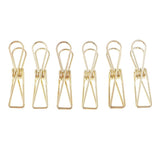 Maxbell Hollow Metal Long Tail Binder Clips Paper Clips 6 Pieces 5.3x2cm Gold