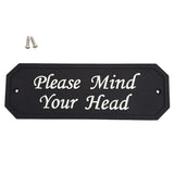 Max Maxb Flexible Garden Wall Gate Plaque Sign Plate Plaque Please Mind Your Head_1