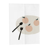 Max Baking Cotton Linen Half Curtain Kitchen Curtain-Peach 85x150cm