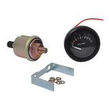 Max 52mm 2" Oil Pressure Gauge 0-10 bar with NPT1/8 Sensor for Boat Marine
