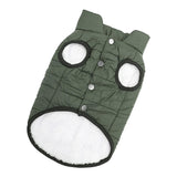 Maxbell Waterproof Winter Dogs Vest Easy Put On Off for Outdoor Indoor Small Dogs Green