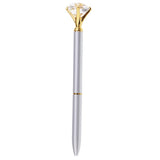 Max Rhinestone Ballpoint Pen High-end Metal Pen Ballpoint Pen  Sliver
