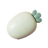 Maxbell Carrot Soap Dish Self Draining Cartoon for Countertop living Room Green