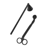 Maxbell Candle Accessory Set Candle Snuffer Wick Trimmer for Flame Burning Adjusting Black