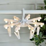 Maxbell LED Light with Clothespins, Clip, for Hanging Pictures, Photos, Artworks,Etc White