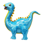 Max Dinosaur Foil Balloons Birthday Kids Toy Inflatable Party Decor Supply Blue