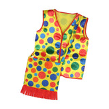 Maxbell Clown Vest Funny Clown Costume for Carnival Stage Performance Party Supplies