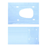 Maxbell 20x Portable Disposable Toilet Seat Cover Nonslip for Kids and Adults Hotels Blue