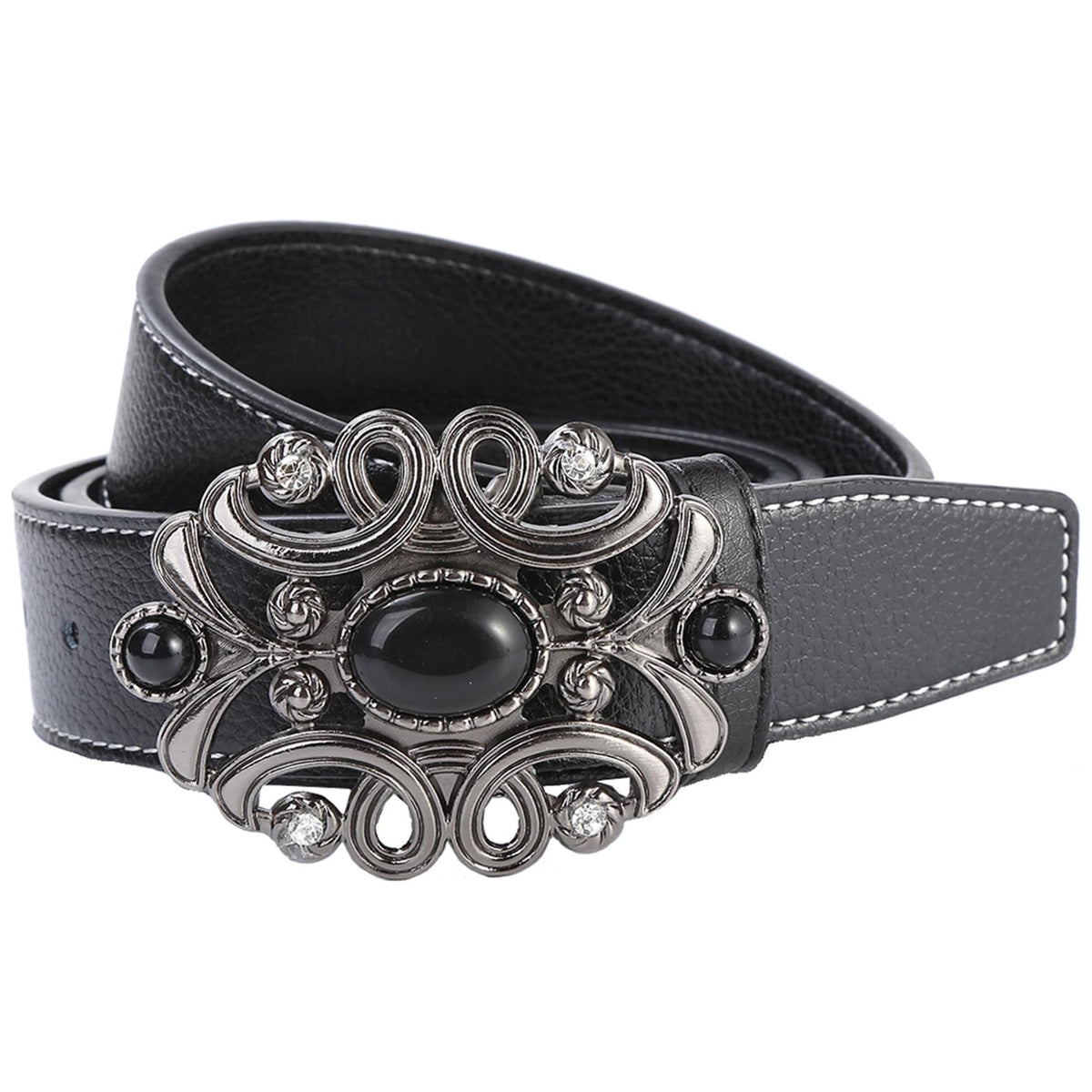 Maxbell 120cm Western Belt with Buckle Strap Cowboy for Friends Boyfriend Husband