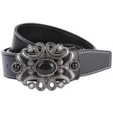 Maxbell 120cm Western Belt with Buckle Strap Cowboy for Friends Boyfriend Husband