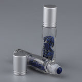 Max 10ml Crystal Glass Roll-onBottle Natural Crystal Stone Lazurite
