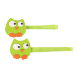 Max 2x Wooden Cartoon Chick Curtain Tiebacks Magnetic Bulckle Clip Green