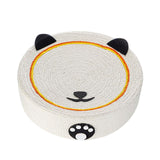 Maxbell Cat Scratching Pad Lounge Round Sisal Mat for Cats to Grind Paws Toys Sturdy Panda