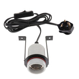 Maxbell Reptile Tortoise Habitat Ceramic Heating Light Holder Black UK Plug