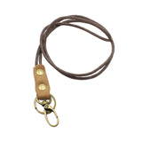 Maxbell Neck Lanyards Strong Metal Clip Leather Lanyard Strap for Keys Wallet Phone