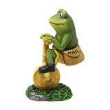Maxbell Frog Figurine Artwork Hand Painted Cute Accessory for Home Office Decor