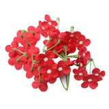 Max 20Pcs Artificial Flower Heads Bridal Hydrangea Wedding Decor Red