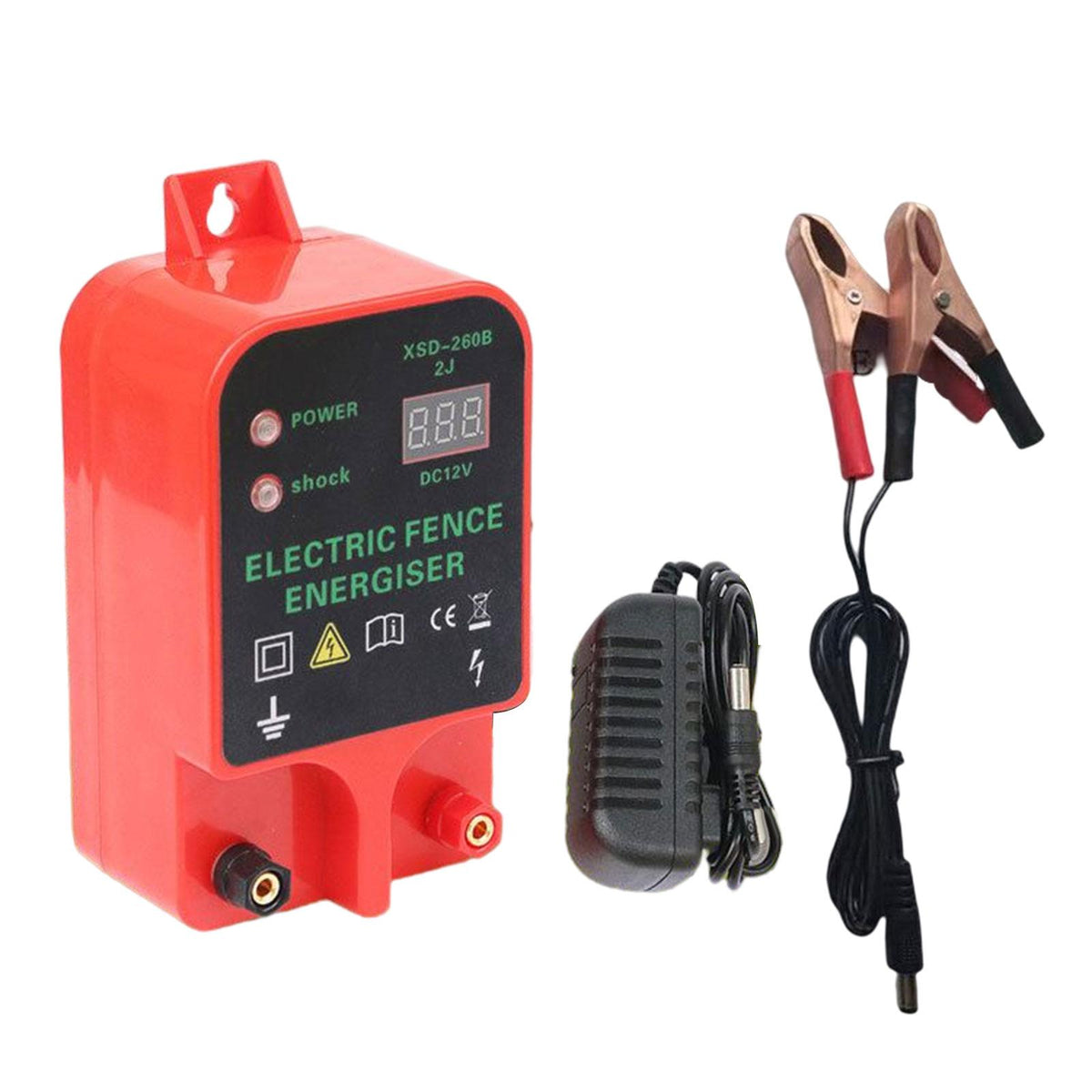 Maxbell Electric Fence Controller EU Plug Portable for Livestock Supplies Dogs