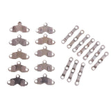 Max 10 Sets Metal Sewing Hooks and Eyes Closure for Skirt Trousers Crafts Black
