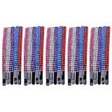 Maxbell 20 Pieces Rhinestone Decorative Pins Barrettes Updo Hair Clip Colorful