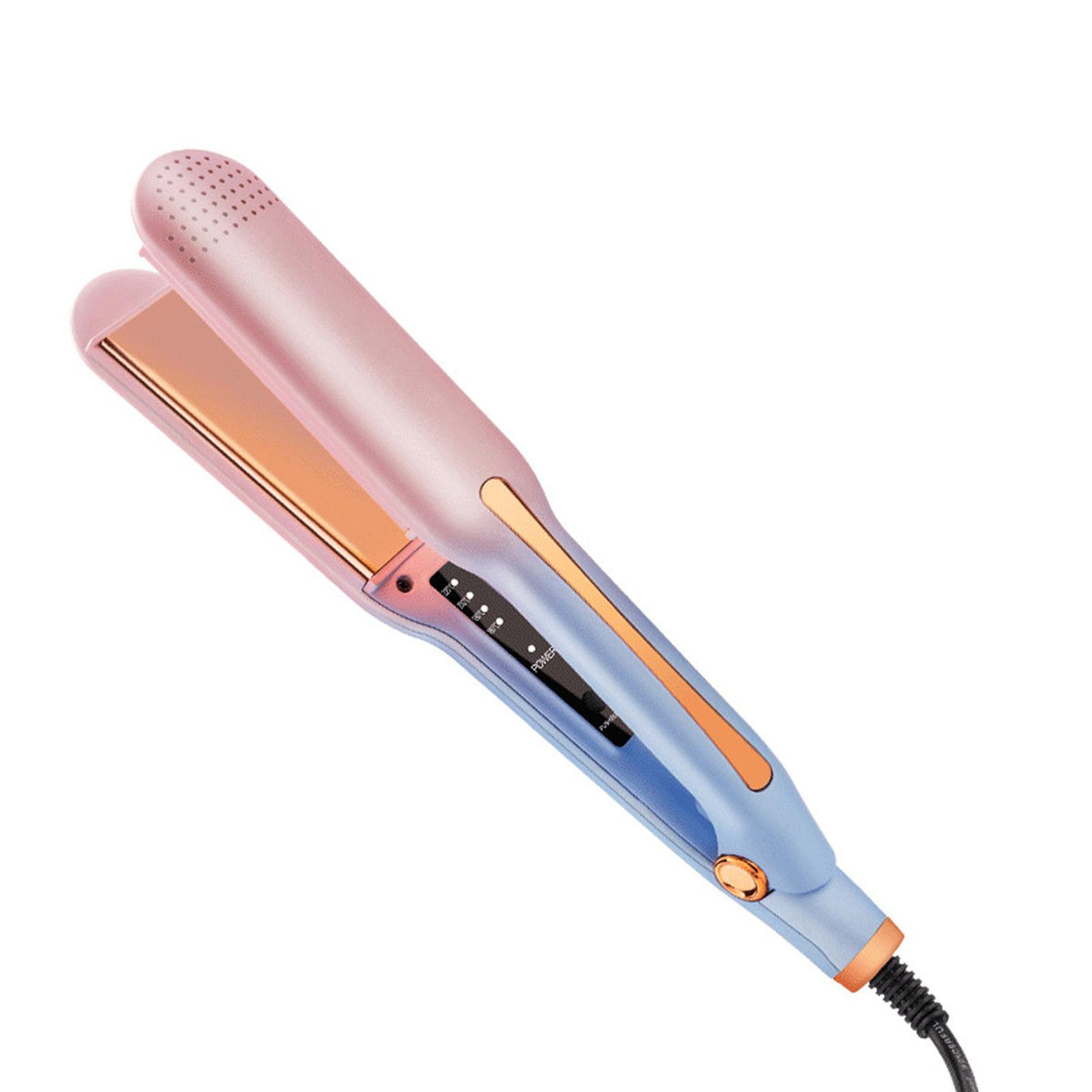 Maxbell Hair Straightener Curler Curved and Straight Hair Multifunction Women pink