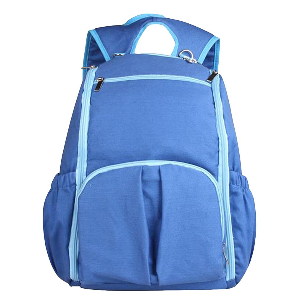 Maxbell Multifunctional Travel Diaper Backpack Bag Waterproof Mummy Bag Blue Striped