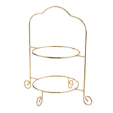 Maxbell 2 Tier Dessert Pastry Plate Rack Ornament Premium for Tea Party Serving