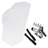 Maxbell Adjustable Clip On Windshield Extension Spoiler For Motorcycle Clear
