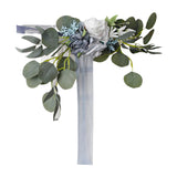 Maxbell Chair Back Artificial Wedding Decorations for Wedding Celebration blue