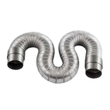 Maxbell Gas Water Heater Exhaust Pipe Strong Aluminum 2M Vent Pipe Extension Duct 70mm