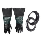 Max Pair of Gloves Heavy Duty with 2pc 210mm Glove Holder for Sand Blast Cabinet